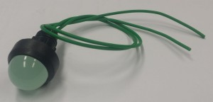 lampka LED ø20 zielona 230VAC