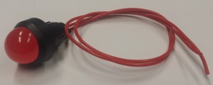lampka LED ø20 czerwona 230VAC